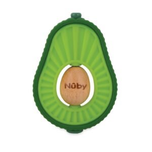 Mordillo Avocado de silicona y madera